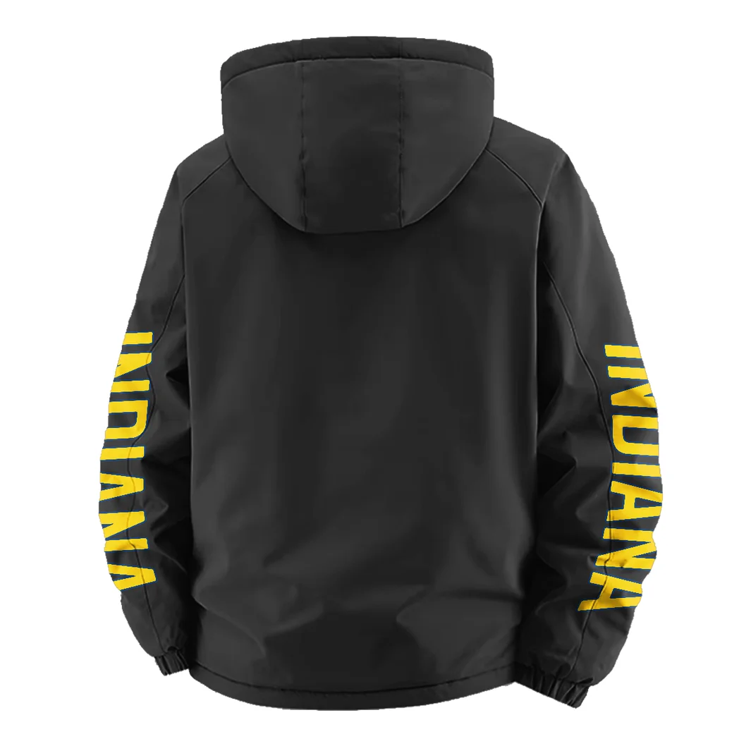 All-Season Supporters Fleece Windbreaker Jacket, High-Output Training Jacket HVN1433IP - Black - Image 4