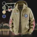 Sport Spirit Nation Fleece Windbreaker Jacket, Performance Barrier Jacket HVN1433LA - Khaki