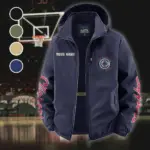 Sport Spirit Nation Fleece Windbreaker Jacket, Performance Barrier Jacket HVN1433LA - Navy