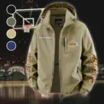 True Basketball Culture Fleece Windbreaker Jacket, Multi-Sport Weather Jacket HVN1433LA - Khaki