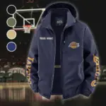 True Basketball Culture Fleece Windbreaker Jacket, Multi-Sport Weather Jacket HVN1433LA - Navy