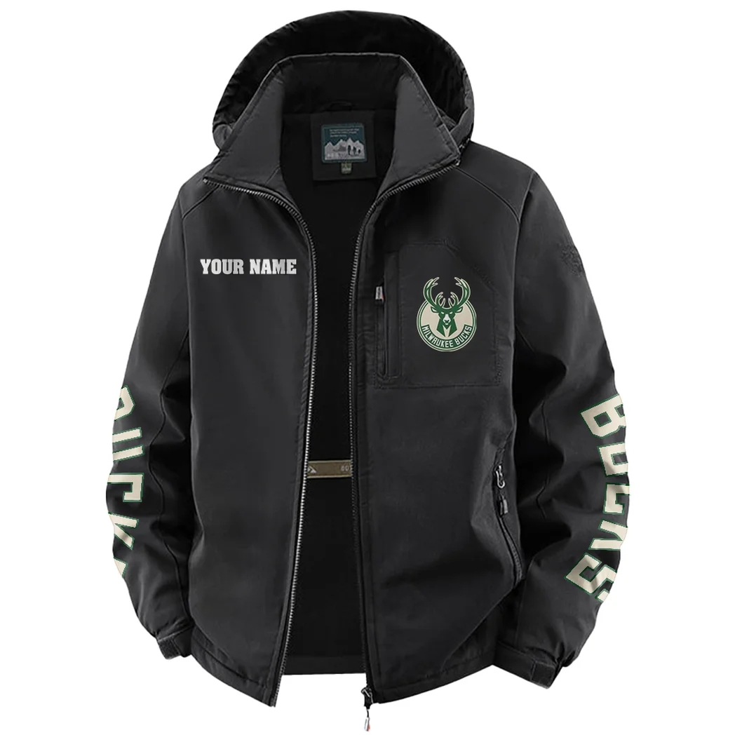 Everyday Fan Lifestyle Fleece Windbreaker Jacket, Expedition Wind Fleece HVN1433MB - Black - Image 2