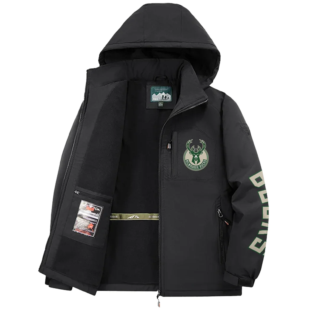 Everyday Fan Lifestyle Fleece Windbreaker Jacket, Expedition Wind Fleece HVN1433MB - Black - Image 3