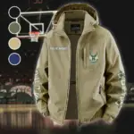 Everyday Fan Lifestyle Fleece Windbreaker Jacket, Expedition Wind Fleece HVN1433MB - Khaki