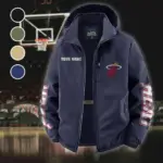 Everyday Basketball Lifestyle Fleece Windbreaker Jacket, Cold-Air Cycling Shell HVN1433MH - Navy