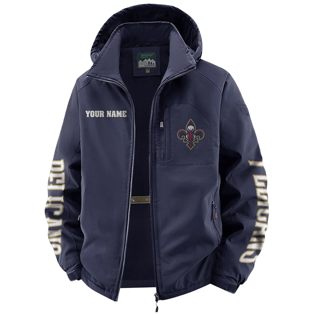 Rising Fan Pride Fleece Windbreaker Jacket, Cross-Training Wind Shell HVN1433NO - Navy - Image 2