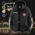 True Fan Spirit Fleece Windbreaker Jacket, Outdoor Activity Defense HVN1433NY - Black