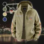True Fan Spirit Fleece Windbreaker Jacket, Outdoor Activity Defense HVN1433NY - Khaki