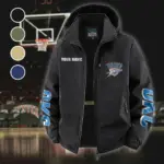 True Basketball Lifestyle Fleece Windbreaker Jacket, Cozy Fleece-Lined Windbreaker HVN1433OC - Black