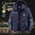 True Basketball Lifestyle Fleece Windbreaker Jacket, Cozy Fleece-Lined Windbreaker HVN1433OC - Navy