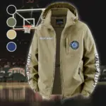 Athletic Slam Squad Fleece Windbreaker Jacket, Soft-Shell Active Fleece HVN1433OM - Khaki