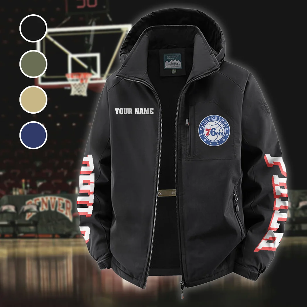 Rising Hoop Squad Fleece Windbreaker Jacket, Brushed Fleece Wind-Resist Layer HVN1433PH - Black