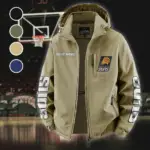 Basketball Family Pride Fleece Windbreaker Jacket, Luxe Fleece Exterior HVN1433PS - Khaki