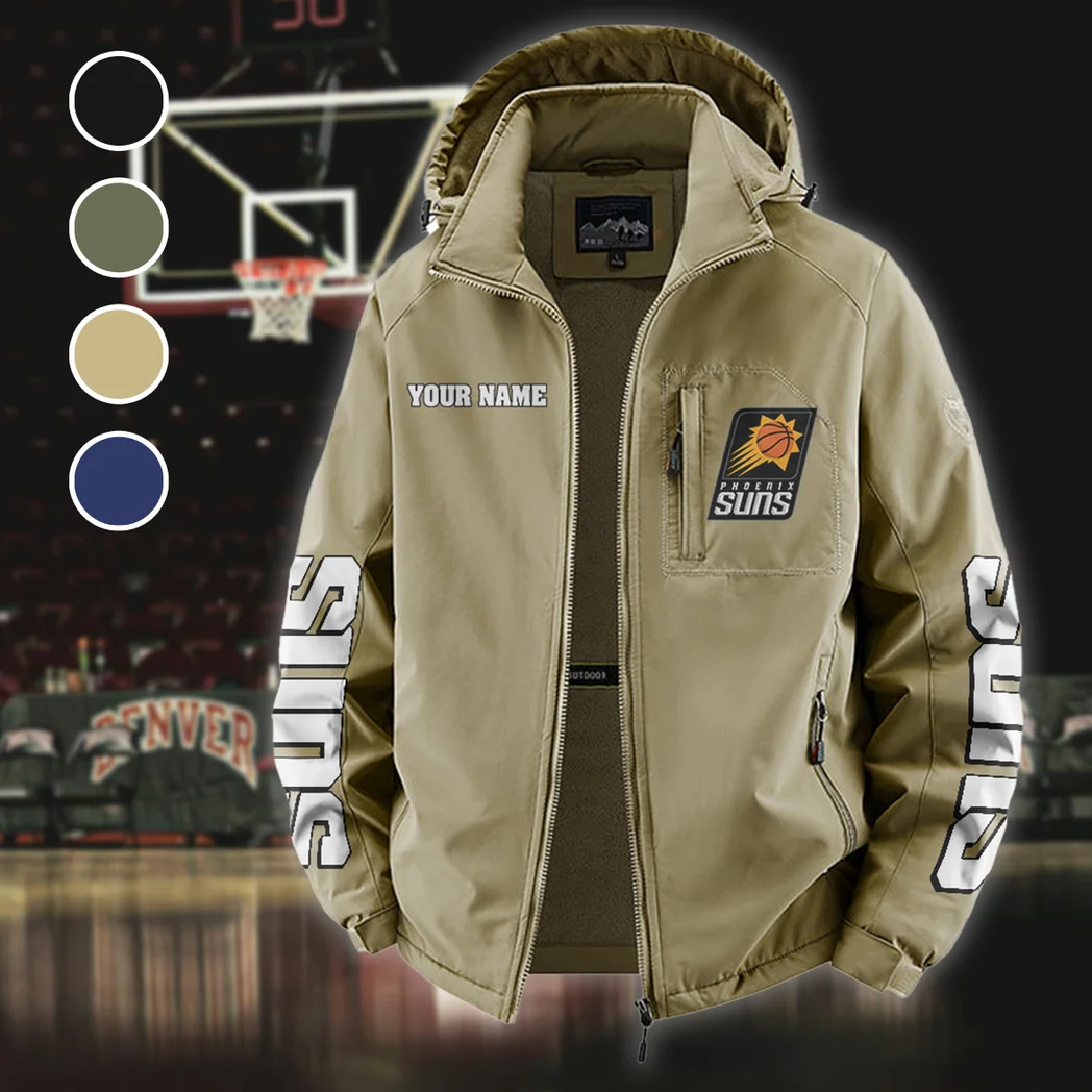 Basketball Family Pride Fleece Windbreaker Jacket, Luxe Fleece Exterior HVN1433PS - Khaki