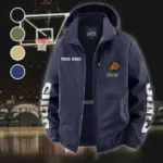 Basketball Family Pride Fleece Windbreaker Jacket, Luxe Fleece Exterior HVN1433PS - Navy