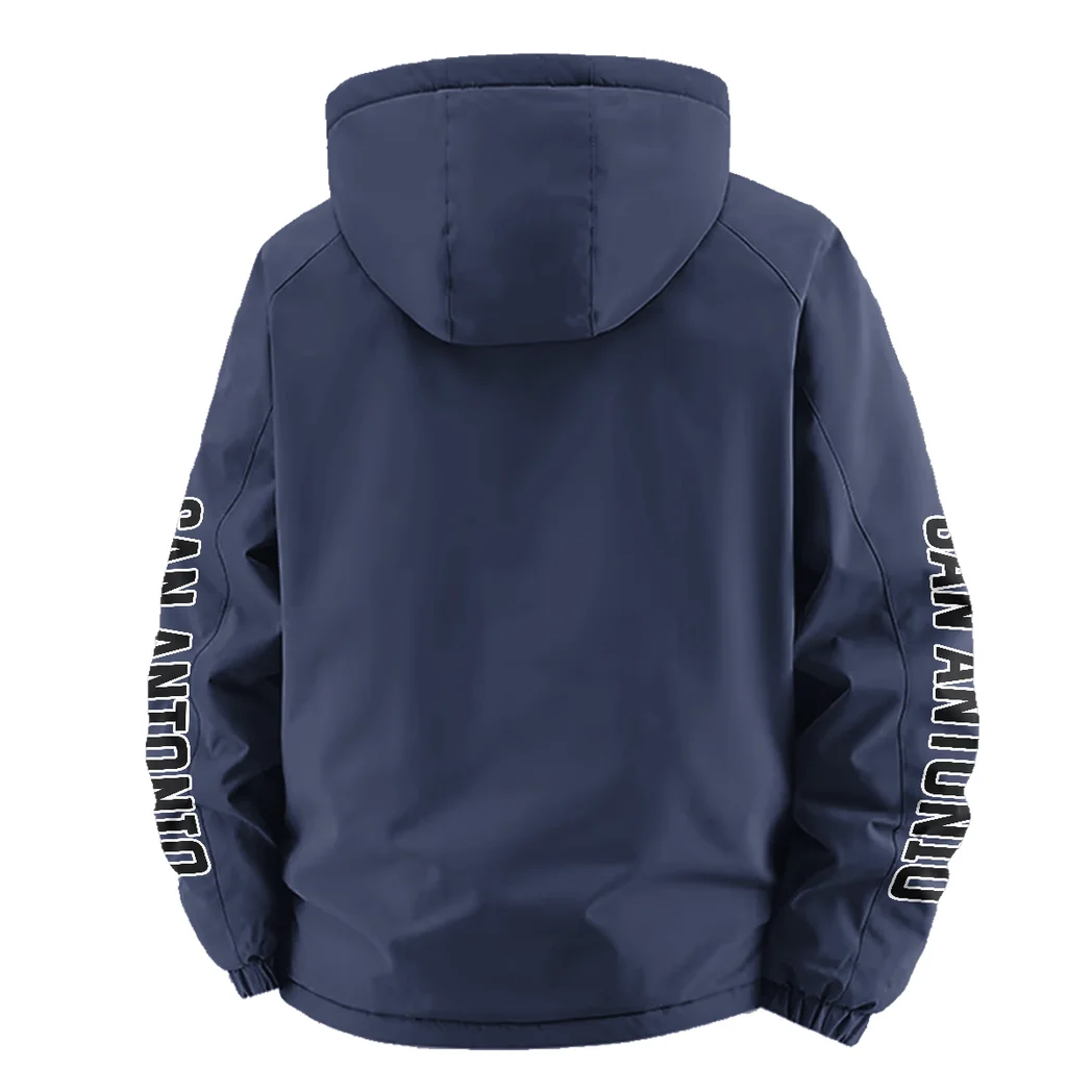 Rising Game Fans Fleece Windbreaker Jacket, Premium Bonded Fleece HVN1433SA - Navy - Image 4