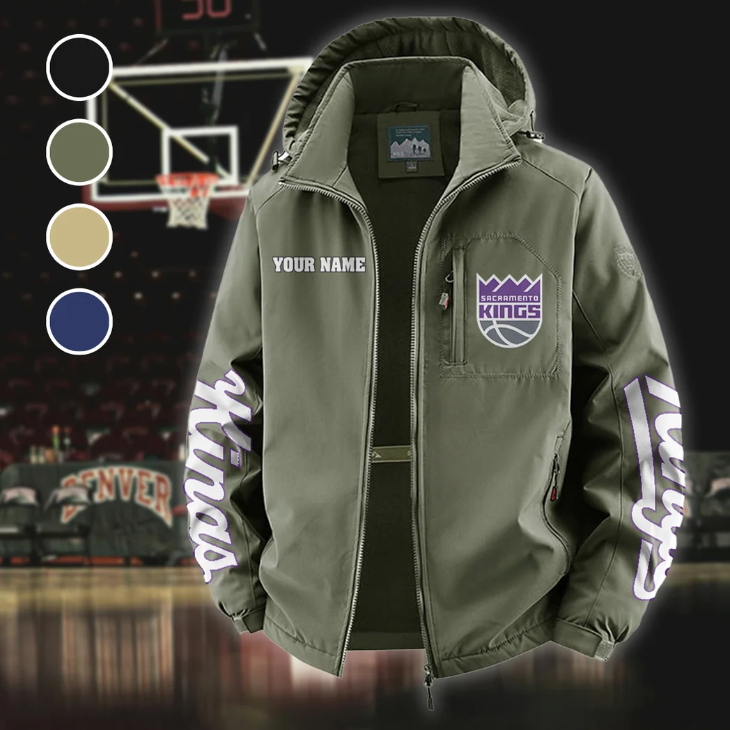 Basketball Lifestyle Fans Fleece Windbreaker Jacket, Midweight Thermal Windbreaker HVN1433SK - Green