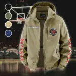 Loyal Basketball Nation Fleece Windbreaker Jacket, Ultra-Soft Wind-Stop Fabric HVN1433TR - Khaki