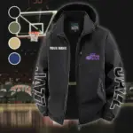 Everyday Supporter Lifestyle Fleece Windbreaker Jacket, High-Density Windproof Fleece HVN1433UJ - Black