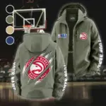 Court Energy Squad Fleece Windbreaker Jacket, Thermal Wind-Stop Jacket HVN1434AH - Green