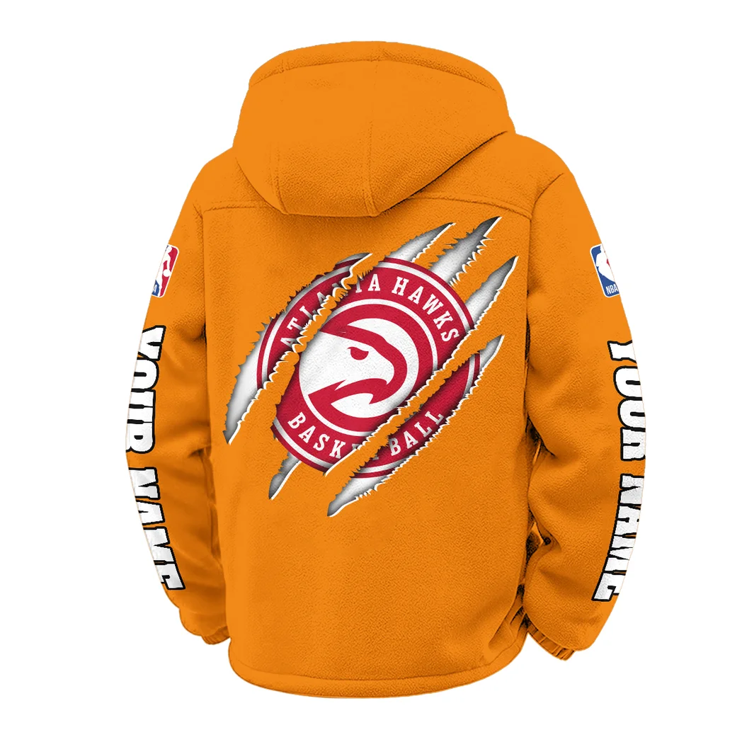 Court Energy Squad Winter Fleece Jacket, Thermal Winter Fleece HVN1434AH - Orange - Image 3