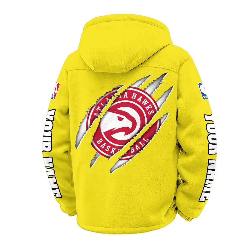 Court Energy Squad Winter Fleece Jacket, Thermal Winter Fleece HVN1434AH - Yellow - Image 3