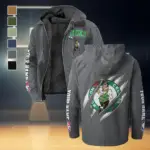 Classic Hoop Lifestyle Flannel Hoodie, Game Day Hooded Flannel HVN1434BC - Gray