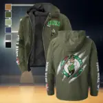 Classic Hoop Lifestyle Flannel Hoodie, Game Day Hooded Flannel HVN1434BC - Green