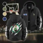 Classic Hoop Lifestyle Fleece Windbreaker Jacket, Insulated Windbreaker Fleece HVN1434BC - Black