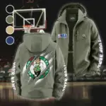 Classic Hoop Lifestyle Fleece Windbreaker Jacket, Insulated Windbreaker Fleece HVN1434BC - Green