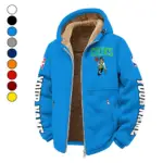 Classic Hoop Lifestyle Winter Fleece Jacket, Arctic Expedition Fleece HVN1434BC - cyan