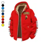 Classic Hoop Lifestyle Winter Fleece Jacket, Arctic Expedition Fleece HVN1434BC - red