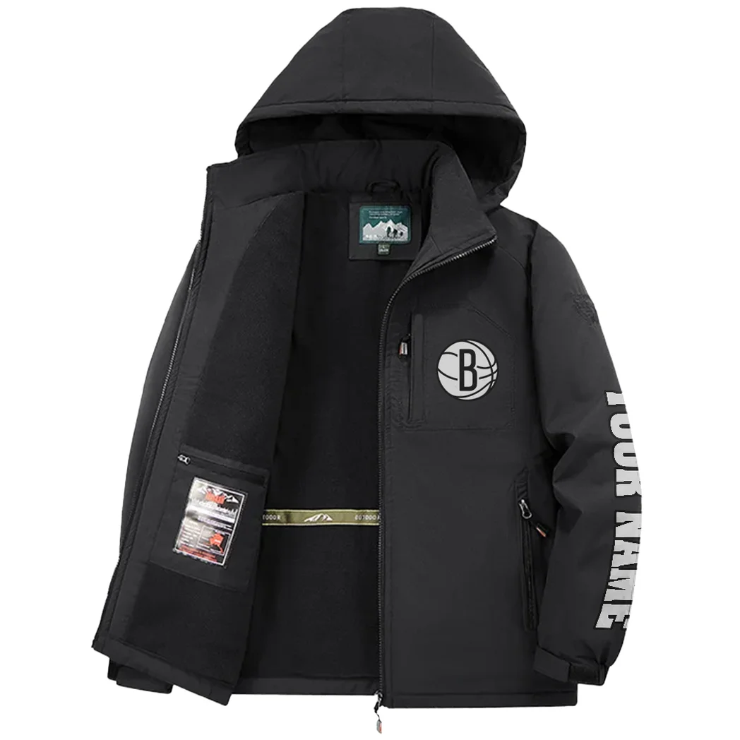 Loyal Fan Lifestyle Fleece Windbreaker Jacket, All-Weather Fleece Shield HVN1434BN - Black - Image 3