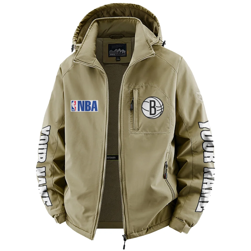 Loyal Fan Lifestyle Fleece Windbreaker Jacket, All-Weather Fleece Shield HVN1434BN - Khaki - Image 2