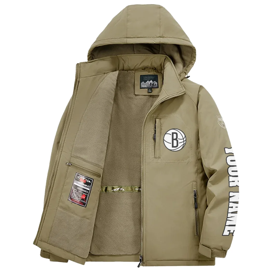 Loyal Fan Lifestyle Fleece Windbreaker Jacket, All-Weather Fleece Shield HVN1434BN - Khaki - Image 3