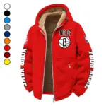 Loyal Fan Lifestyle Winter Fleece Jacket, Extreme Cold Fleece Coat HVN1434BN - red