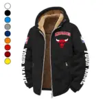 Basketball Energy Fans Winter Fleece Jacket, Sub-Zero Fleece Jacket HVN1434CB - Black