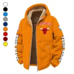 Basketball Energy Fans Winter Fleece Jacket, Sub-Zero Fleece Jacket HVN1434CB - Orange