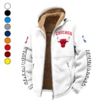 Basketball Energy Fans Winter Fleece Jacket, Sub-Zero Fleece Jacket HVN1434CB - White