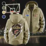 Hoop Nation Pride Fleece Windbreaker Jacket, Storm-Blocker Fleece HVN1434CC - Khaki