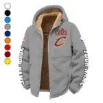 Hoop Nation Pride Winter Fleece Jacket, Deep Winter Comfort Fleece HVN1434CC - Grey