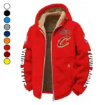 Hoop Nation Pride Winter Fleece Jacket, Deep Winter Comfort Fleece HVN1434CC - red