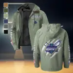 Rising Hoop Energy Flannel Hoodie, Stadium Ready Flannel Hoodie HVN1434CH - Light Green