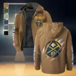 Everyday Game Pride Flannel Hoodie, Team Spirit Flannel Hoodie HVN1434DN - Camel