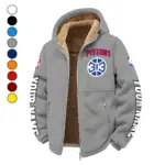 Streetwear Hoop Squad Winter Fleece Jacket, Superior Thermal Protection HVN1434DP - Grey
