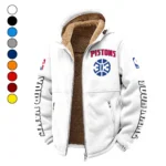 Streetwear Hoop Squad Winter Fleece Jacket, Superior Thermal Protection HVN1434DP - White