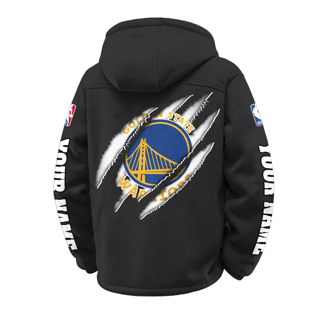 Bold Shots Winter Fleece Jacket, Heavy-Duty Cold Fleece HVN1434GS - Black - Image 3