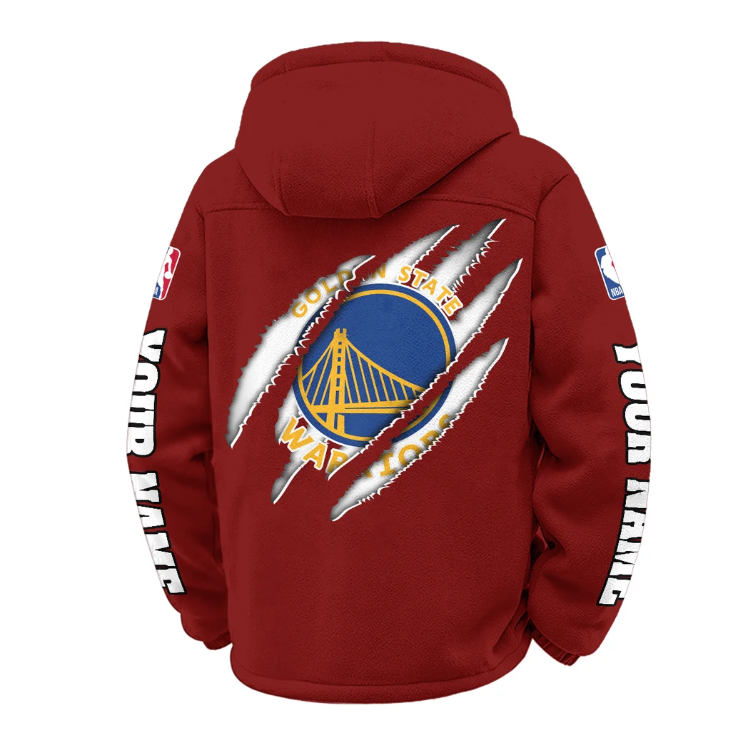 Bold Shots Winter Fleece Jacket, Heavy-Duty Cold Fleece HVN1434GS - Wine - Image 3