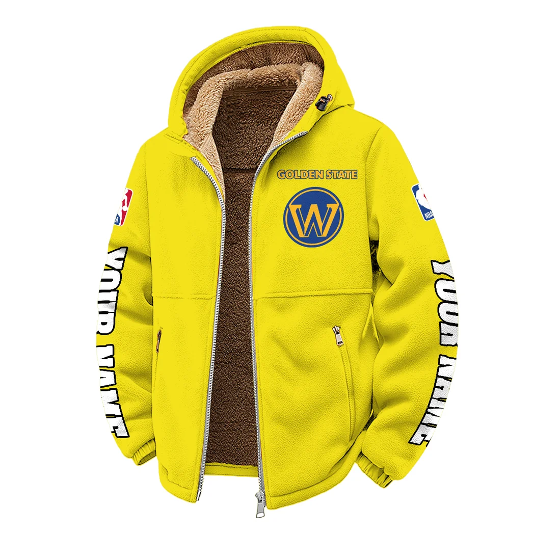 Bold Shots Winter Fleece Jacket, Heavy-Duty Cold Fleece HVN1434GS - Yellow - Image 2