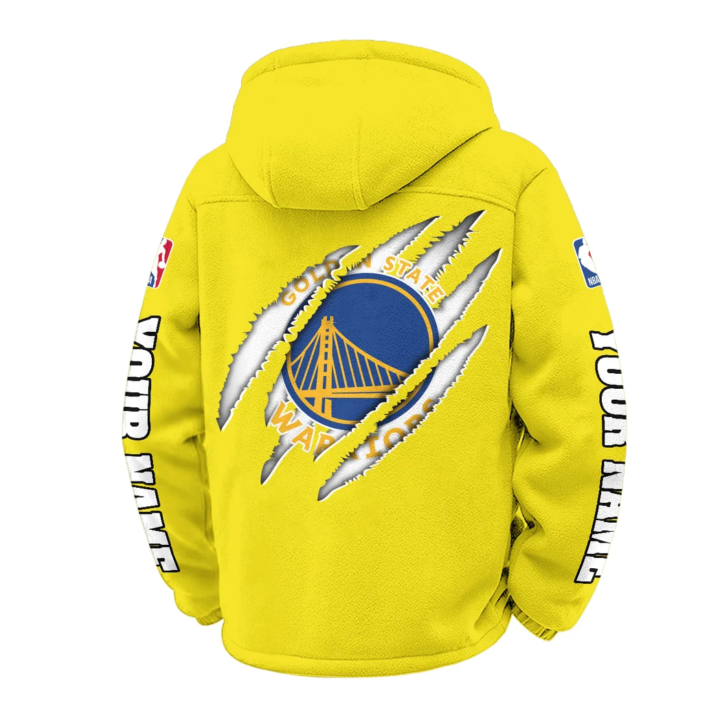 Bold Shots Winter Fleece Jacket, Heavy-Duty Cold Fleece HVN1434GS - Yellow - Image 3